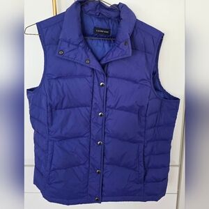 Lands End BluePuffer Vest Size L